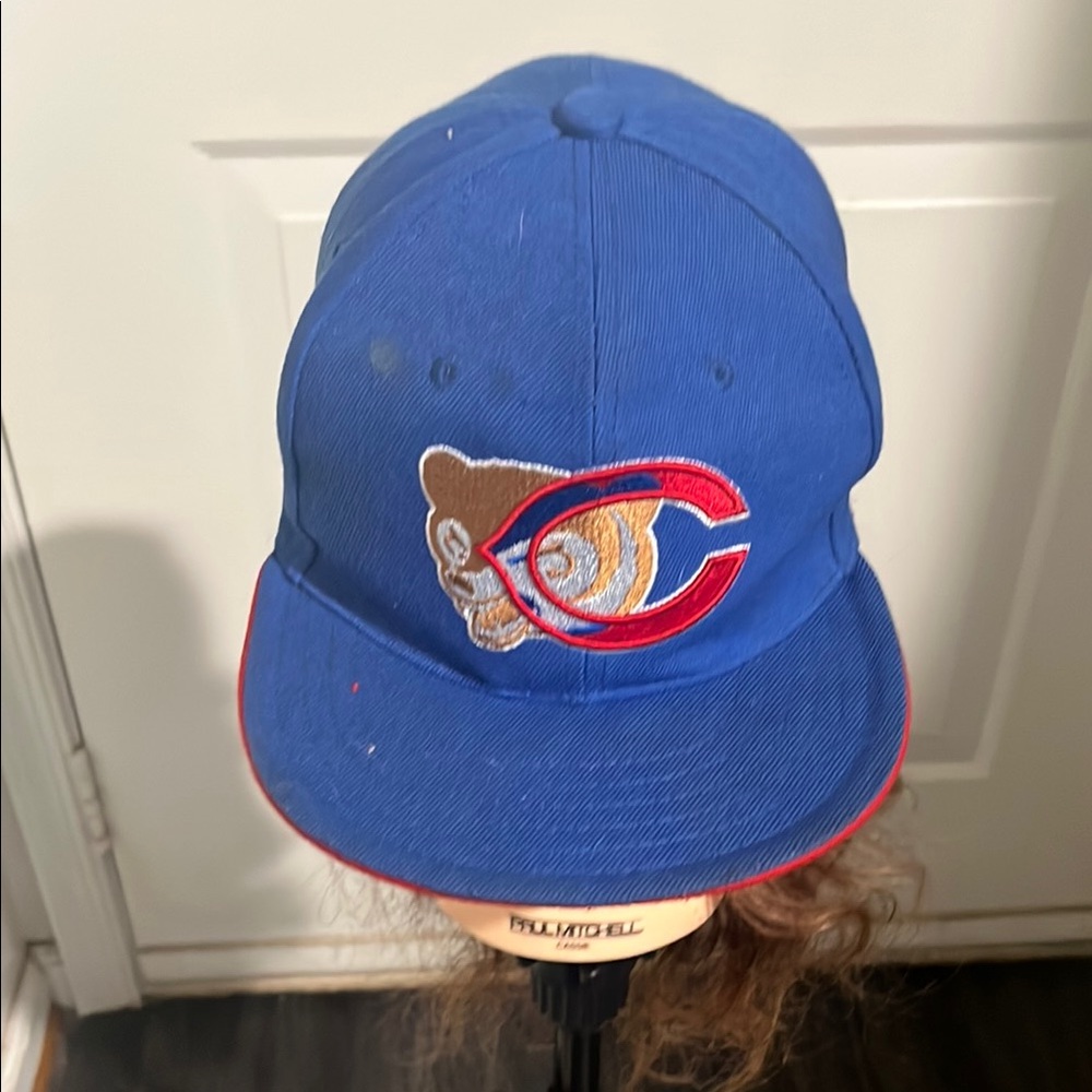 Blue Baseball Cap with Embroidered Logo